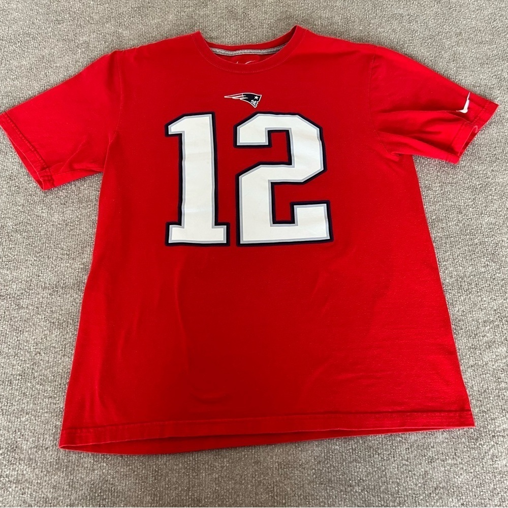 Nike Red Short Sleeve Tee with Number 12